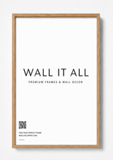 BROWN FRAME Art Print UK — Japanese Vibrant Wall Art — Living Room — Wall It All Prints