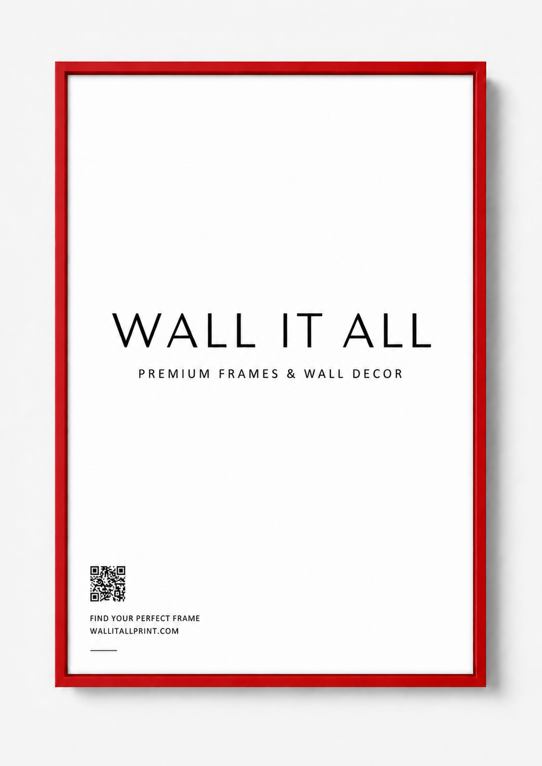RED FRAME Art Print UK — Japanese Vibrant Wall Art — Living Room — Wall It All Prints