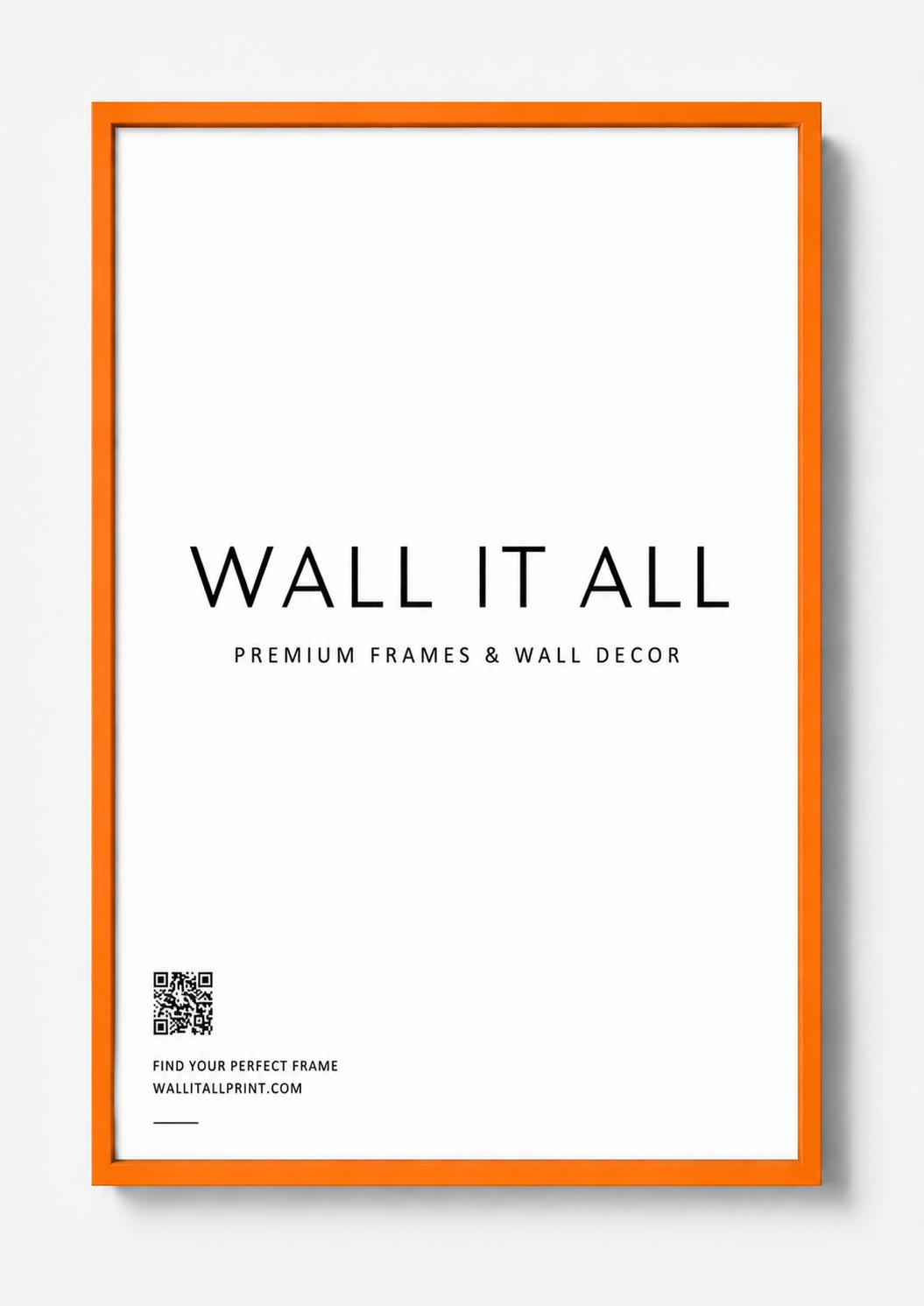 ORANGE FRAME Art Print UK — Japanese Vibrant Wall Art — Living Room — Wall It All Prints