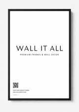 WHITE FRAME Art Print UK — Japanese Vibrant Wall Art — Living Room — Wall It All Prints