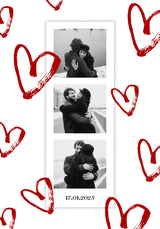 Couple Personalized Polaroid Photo Collage Poster