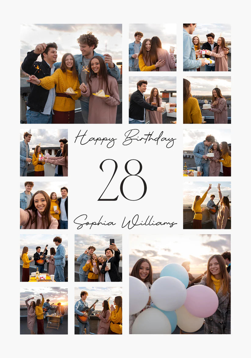 Happy Birthday Personalized Poster