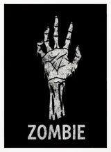Zombie Reaching Hand Halloween Wall Art Print – Spooky Halloween Poster