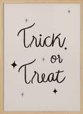 Halloween Trick Treat Script Halloween Wall Art Print