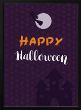 Happy Halloween Night Halloween Wall Art Print – Gothic Vintage Halloween Poster
