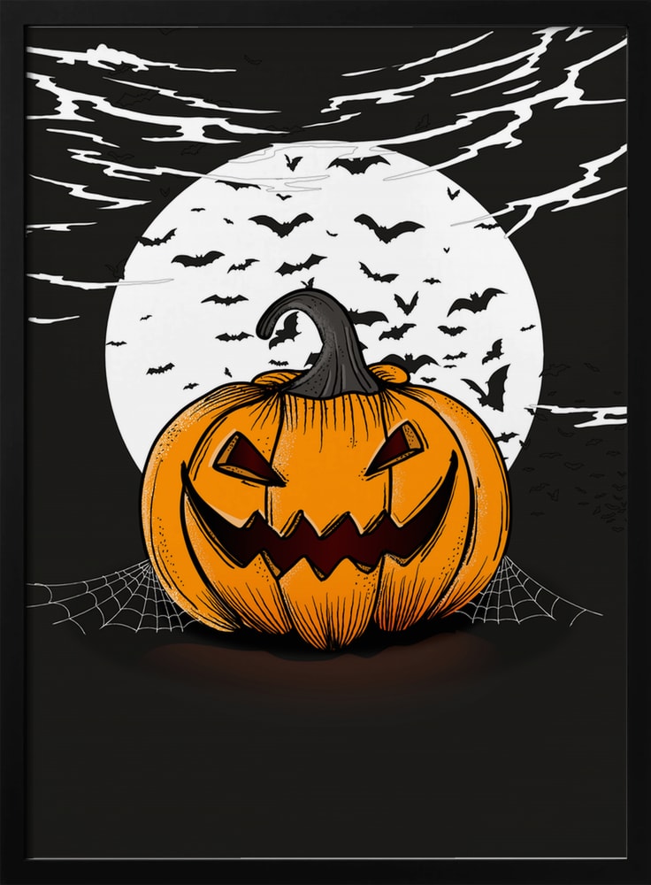 Spooky Halloween Night Halloween Wall Art Print – Spooky Halloween Poster