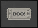 Boo Halloween Ticket Halloween Wall Art Print – Funny Halloween Poster