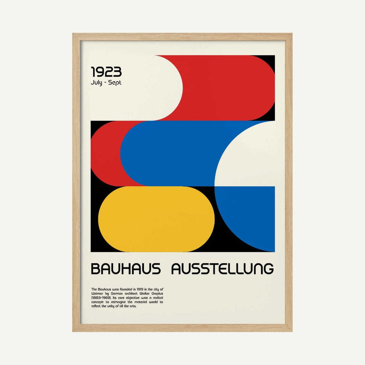 Abstract Bauhaus Exhibition Art Print UK — Abstract Vibrant Wall Art — Living Room — Wall It All Prints