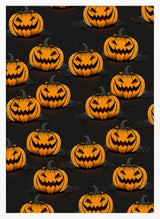 Spooky Halloween Pumpkins Halloween Wall Art Print – Spooky Halloween Poster