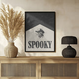 Spooky Cowboy Skull Halloween Wall Art Print – Gothic Skull Halloween Poster