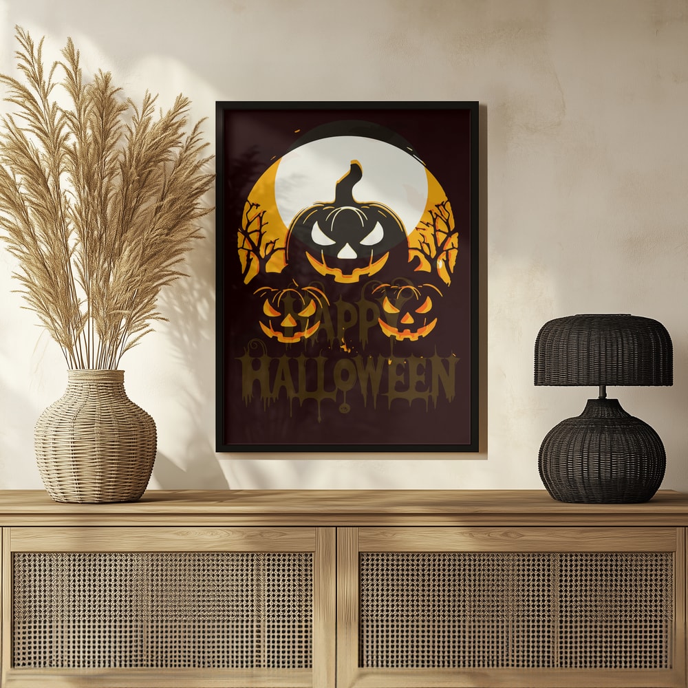 Spooky Halloween Night Halloween Wall Art Print – Spooky Halloween Poster
