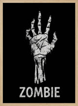 Zombie Reaching Hand Halloween Wall Art Print – Spooky Halloween Poster