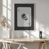 Mystical Crystal Ball Ace Halloween Wall Art Print – Gothic Occult Halloween Poster