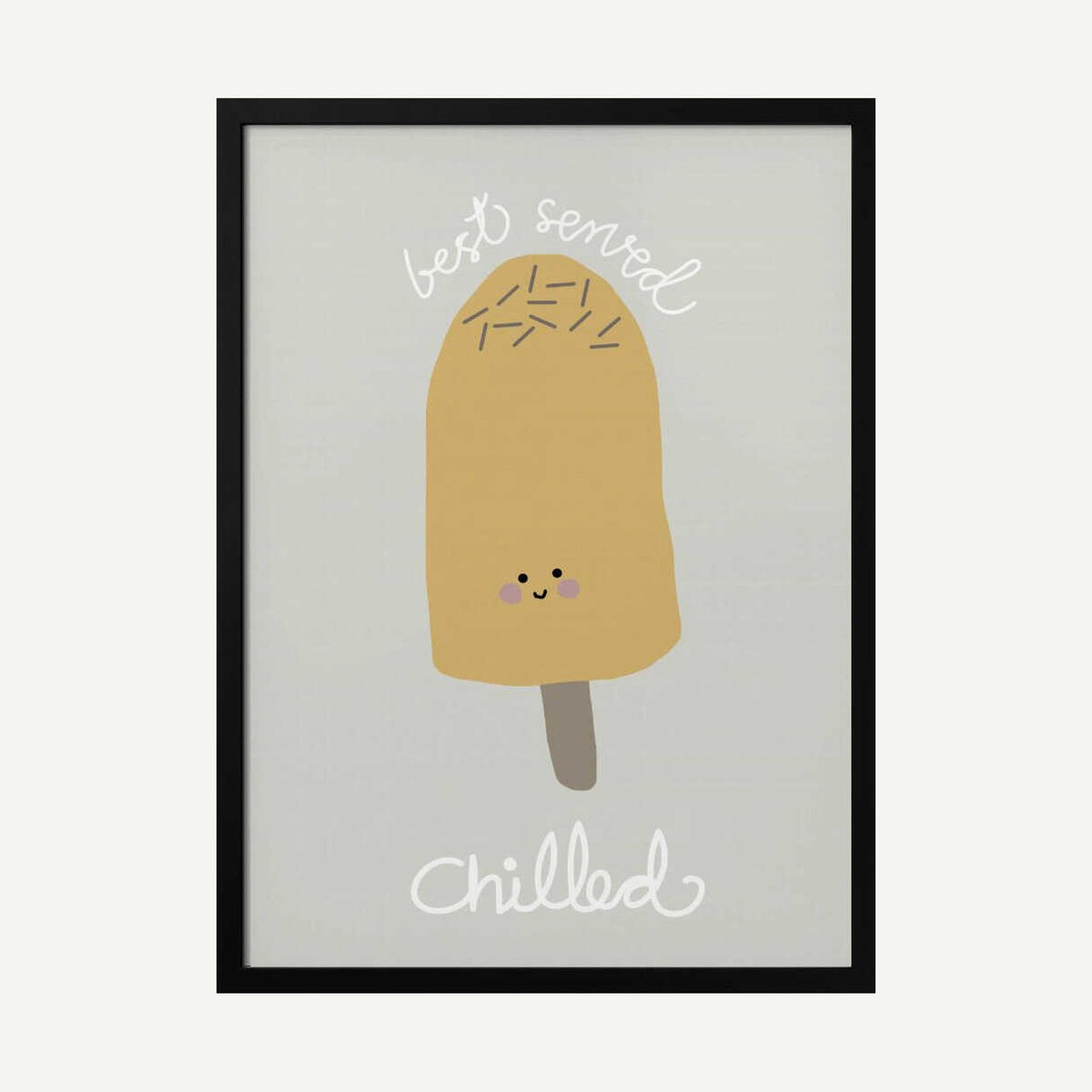 Best Served Chilled Popsicle Art Print UK — Abstract Vibrant Wall Art — Kitchen — Wall It All Prints