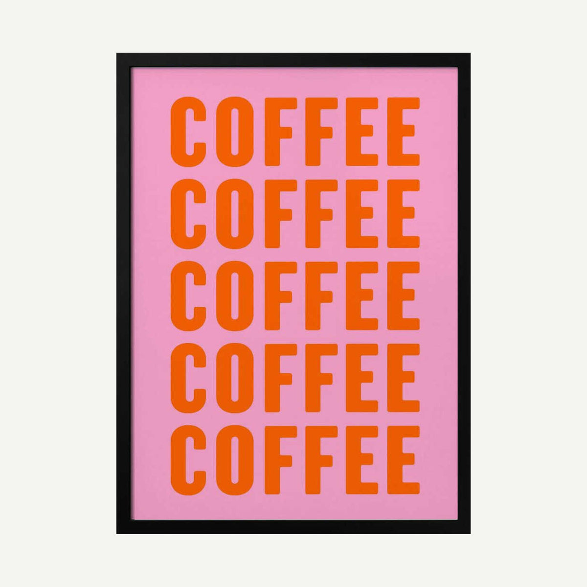 Buzz for Coffee Art Print UK — Abstract Vibrant Wall Art — Kitchen — Wall It All Prints