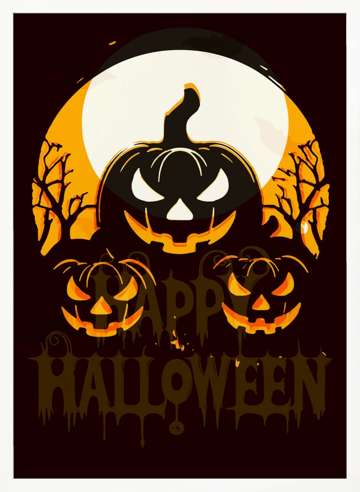 Spooky Halloween Night Halloween Wall Art Print – Spooky Halloween Poster