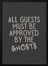 Guests Approved By Ghosts Halloween Wall Art Print – Funny Halloween Poster