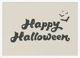 Happy Halloween Bats Halloween Wall Art Print – Spooky Halloween Poster