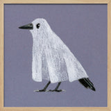 Funny Ghost Bird Halloween Wall Art Print – Cute Kawaii Halloween Poster