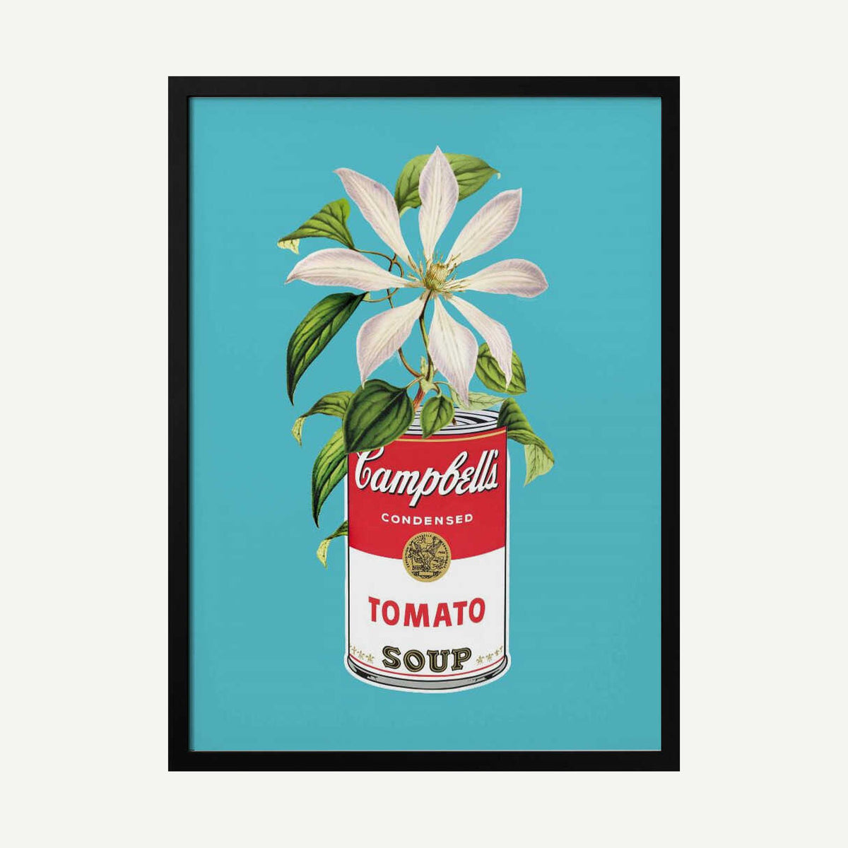 Campbells and Flowers Art Print UK — Botanical Vibrant Wall Art — Kitchen — Wall It All Prints