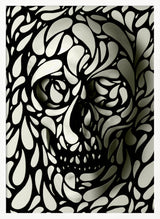 Shadow Skull Forms Halloween Wall Art Print – Minimal Halloween Poster