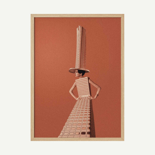 City girl Art Print UK — Abstract Minimal Wall Art — Office — Wall It All Prints