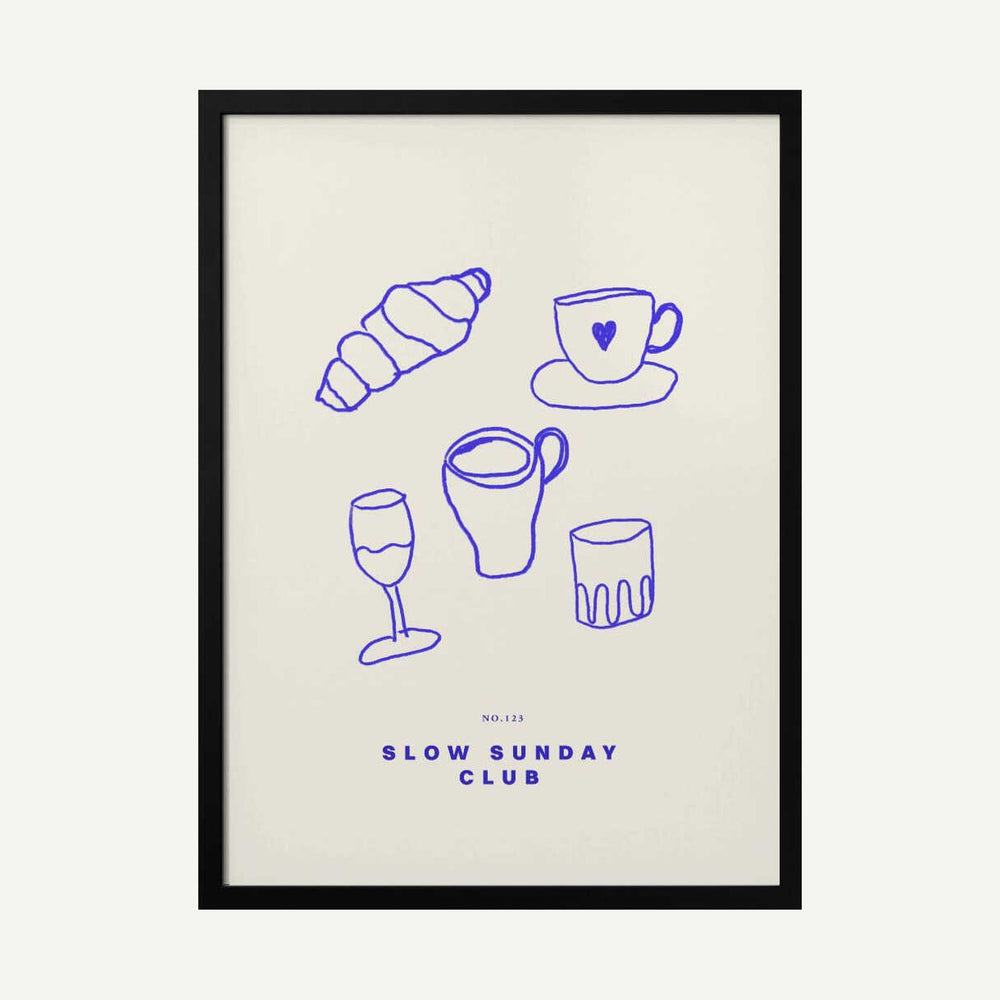 Cozy Brunch Vibes Art Print UK — Food Calm Wall Art — Bedroom — Wall It All Prints