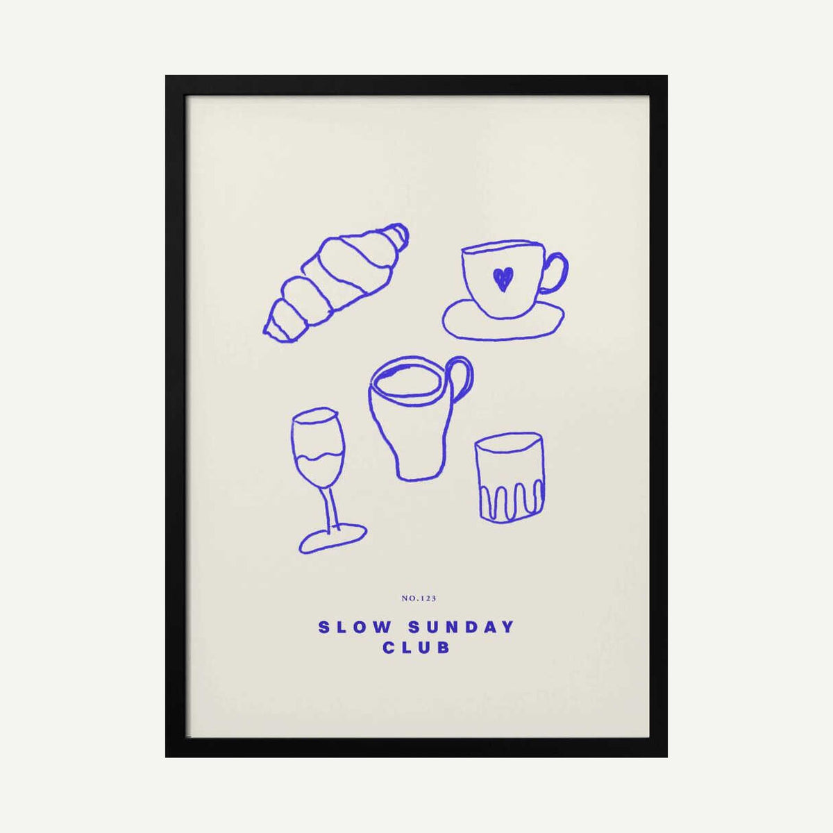 Cozy Brunch Vibes Art Print UK — Food Calm Wall Art — Bedroom — Wall It All Prints