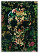 Dark Nature Skull Halloween Wall Art Print – Gothic Skull Halloween Poster