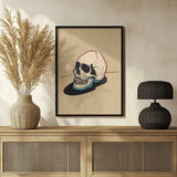 Artistic Skull Study Halloween Wall Art Print – Gothic Vintage Halloween Poster