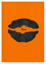 Halloween Boo Lips Halloween Wall Art Print – Cute Kawaii Halloween Poster
