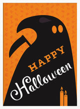 Happy Halloween Ghost Halloween Wall Art Print – Spooky Halloween Poster
