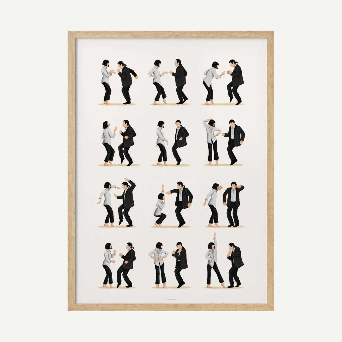 Dynamic Dance Moves Art Print UK — Portrait Vibrant Wall Art — Living Room — Wall It All Prints
