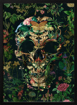Dark Nature Skull Halloween Wall Art Print – Gothic Skull Halloween Poster