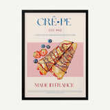 French Crepes with Berries Art Print UK — Food Fresh Wall Art — Kitchen — Wall It All Prints