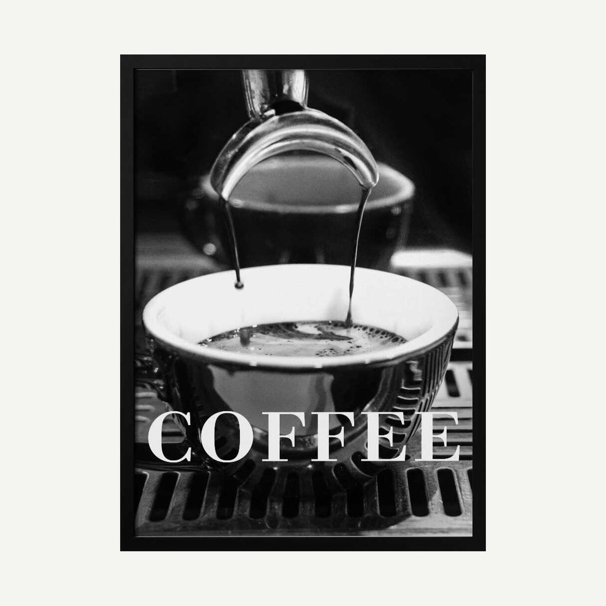 Freshly Poured Espresso Art Print UK — Dark Moody Dark Wall Art — Kitchen — Wall It All Prints