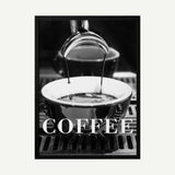 Freshly Poured Espresso Art Print UK — Dark Moody Dark Wall Art — Kitchen — Wall It All Prints