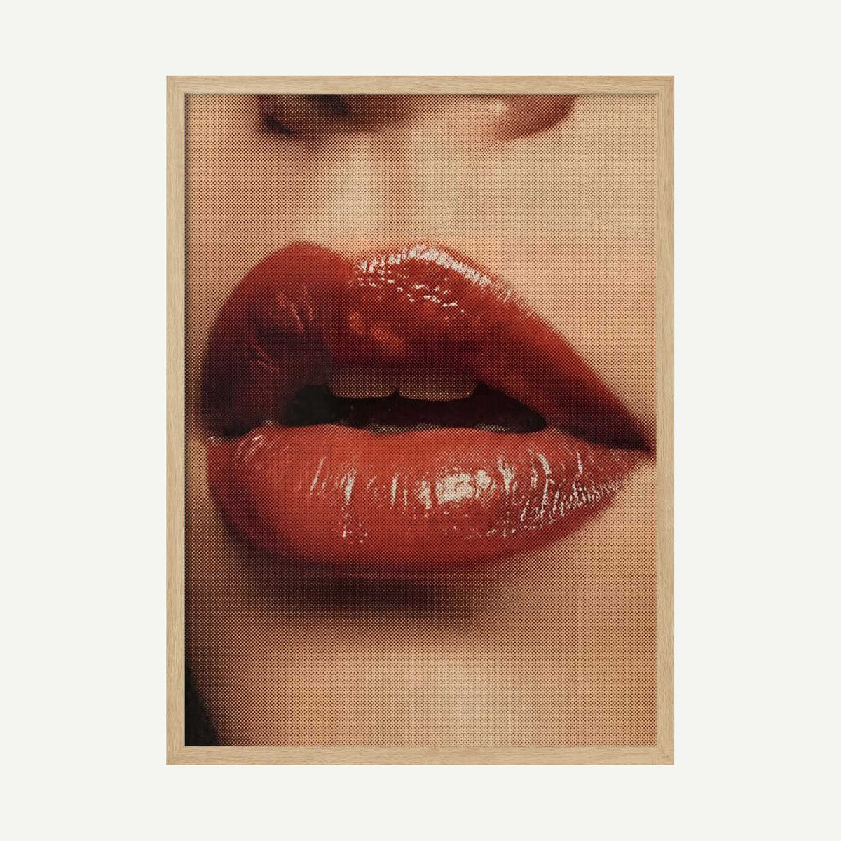 Glossy Red Lips