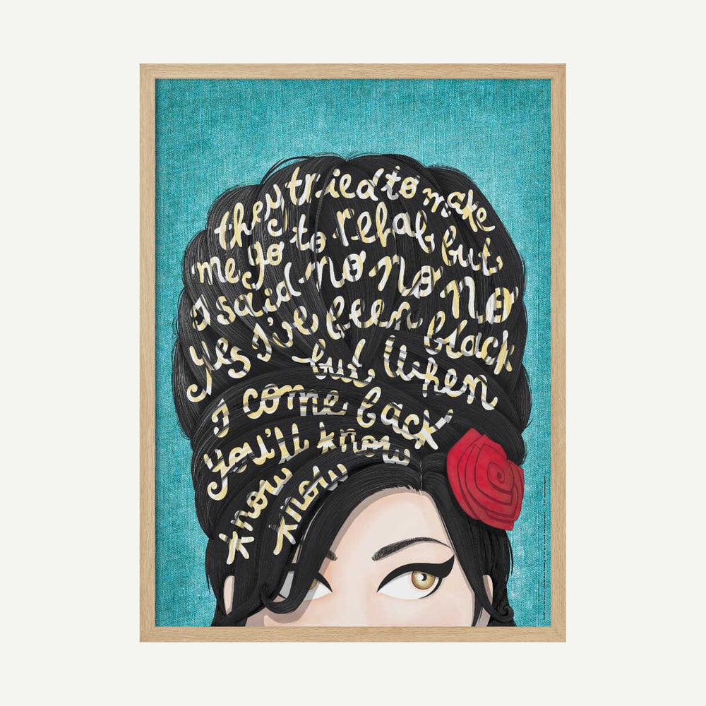 Graphic Beehive Portrait Art Print UK — Abstract Vibrant Wall Art — Kitchen — Wall It All Prints