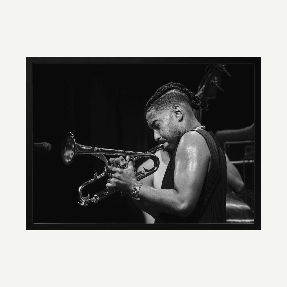 Jazz Trumpet Performance Art Print UK — Dark Moody Dark Wall Art — Living Room — Wall It All Prints