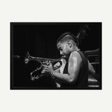 Jazz Trumpet Performance Art Print UK — Dark Moody Dark Wall Art — Living Room — Wall It All Prints