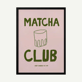 Matcha Gathering Art Print UK — Abstract Minimal Wall Art — Office — Wall It All Prints
