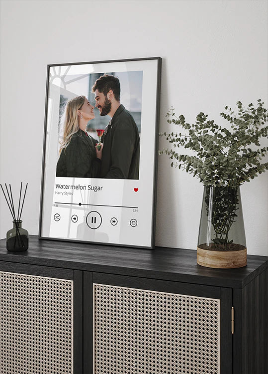 Custom Song Plaque Poster Art Print UK — Japanese Vibrant Wall Art — Living Room — Wall It All Prints