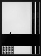 Urban Silhouette Lines Art Print UK — Abstract Dark Wall Art — Bathroom — Wall It All Prints