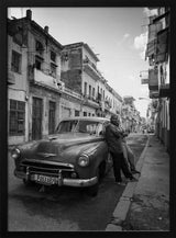 Havana Vintage Car Street Art Print UK — Vintage Dark Wall Art — Living Room — Wall It All Prints