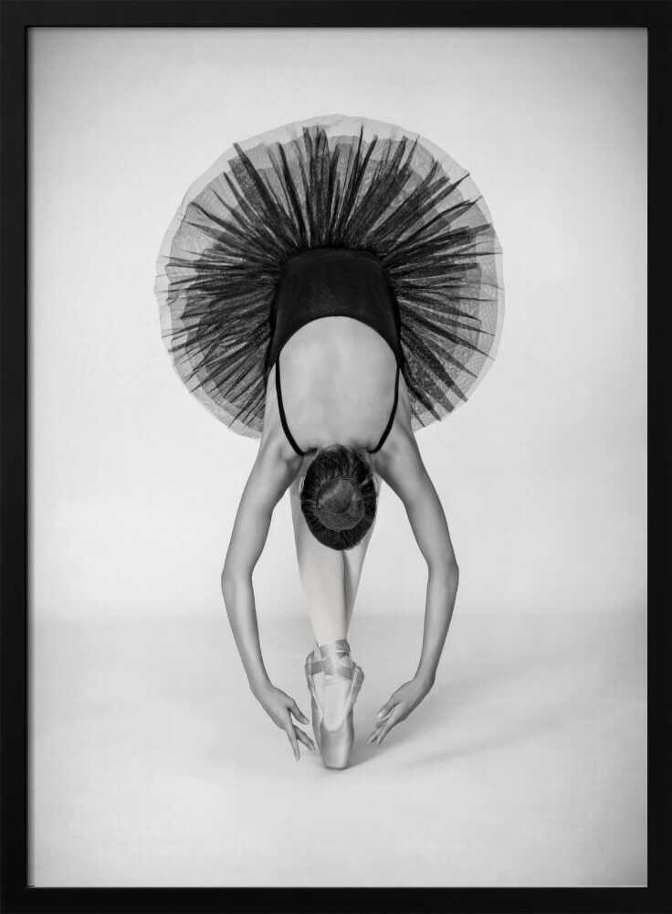 Graceful Ballerina Pose Art Print UK — Portrait Dark Wall Art — Living Room — Wall It All Prints