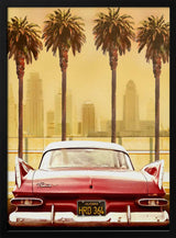 Vintage Drive City Palms Art Print UK — Landscape Warm Wall Art — Living Room — Wall It All Prints