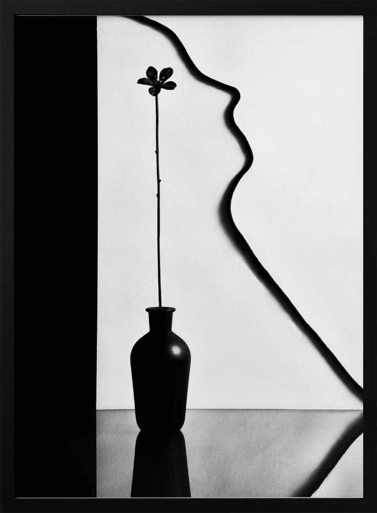 Elegant Profile Bloom Art Print UK — Botanical Vibrant Wall Art — Office — Wall It All Prints