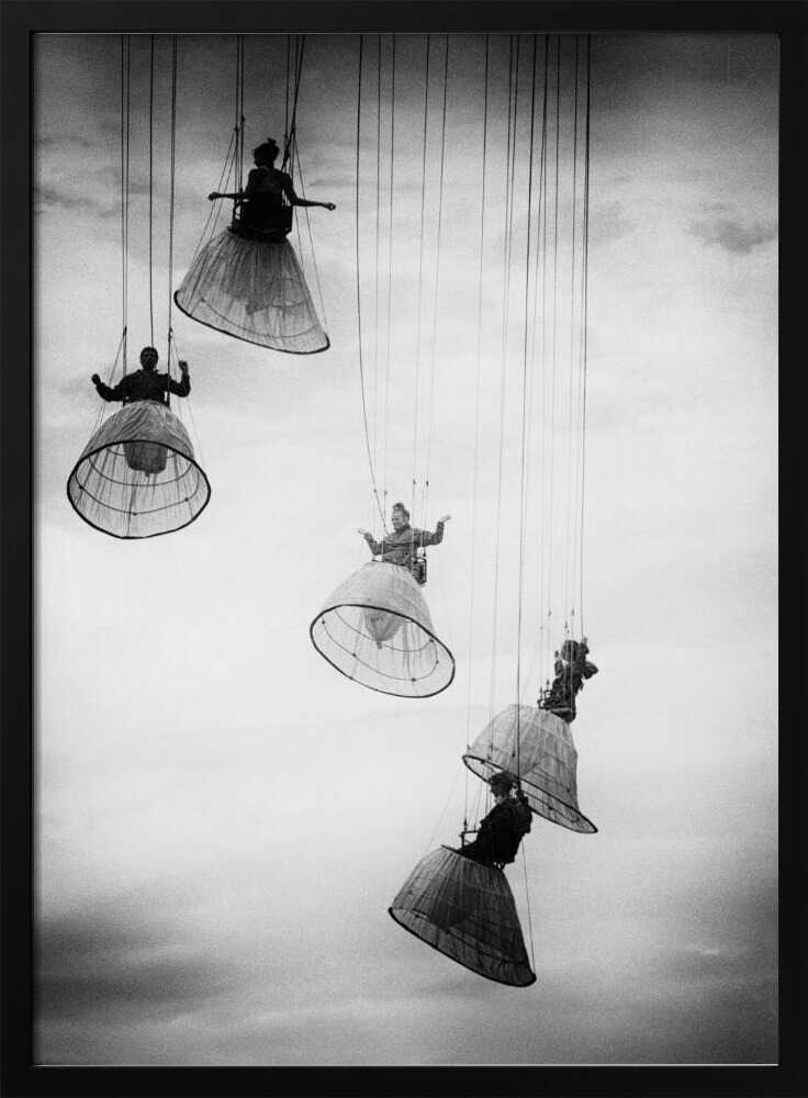Hanging Performers Sky Art Print UK — Dark Moody Dark Wall Art — Living Room — Wall It All Prints