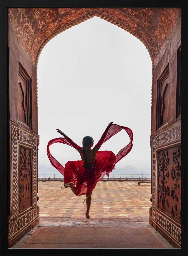 Indian Arch Dance Art Print UK — Portrait Calm Wall Art — Living Room — Wall It All Prints